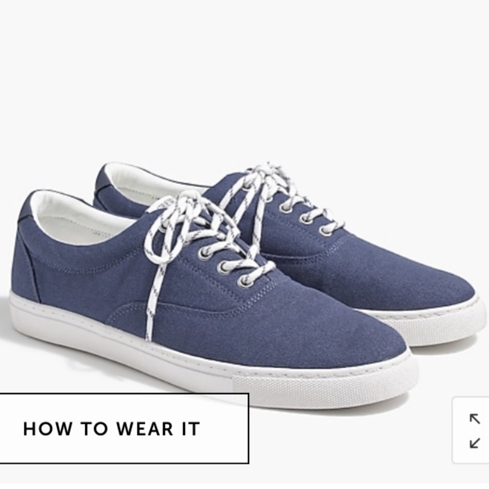 JCrew Explorer Canvas Lace up sneakers